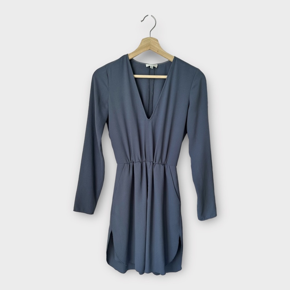 Aritzia Mini Dress – Wilfred Brunelle V-Neck Long Sleeve Size XXS